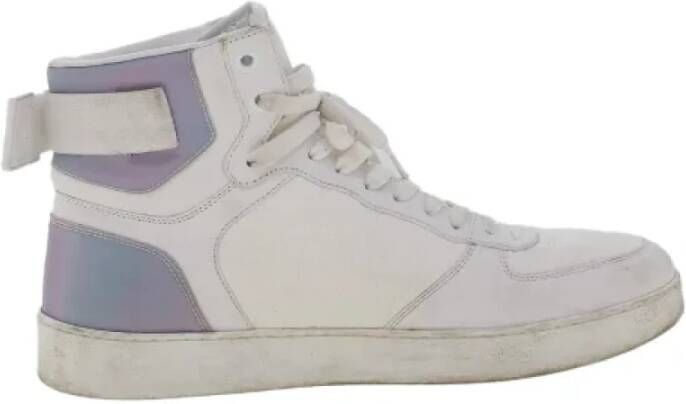 Louis Vuitton Vintage Pre-owned Leather sneakers White Dames