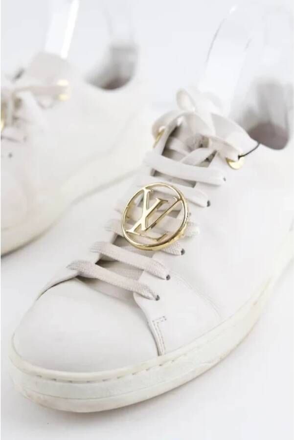 Louis Vuitton Vintage Pre-owned Leather sneakers White Dames