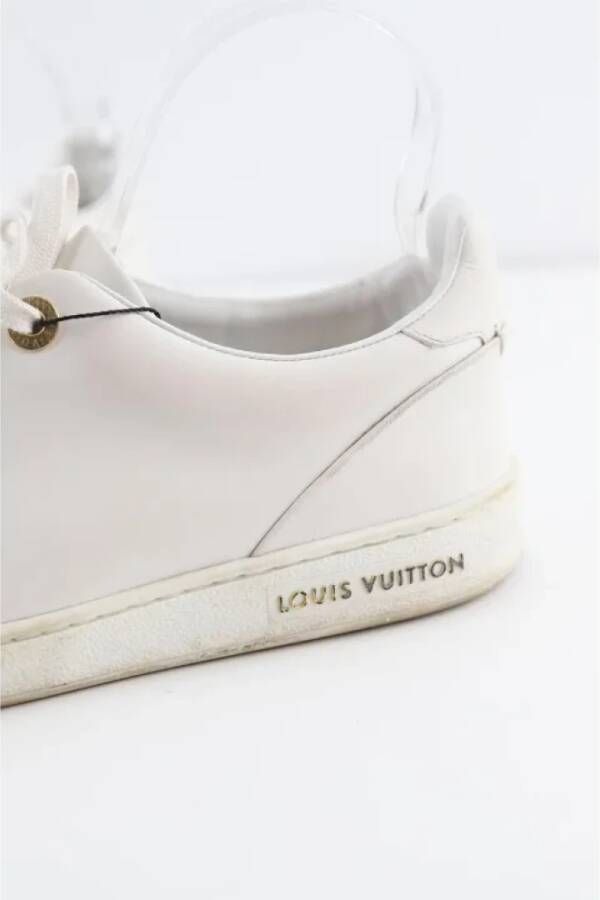 Louis Vuitton Vintage Pre-owned Leather sneakers White Dames