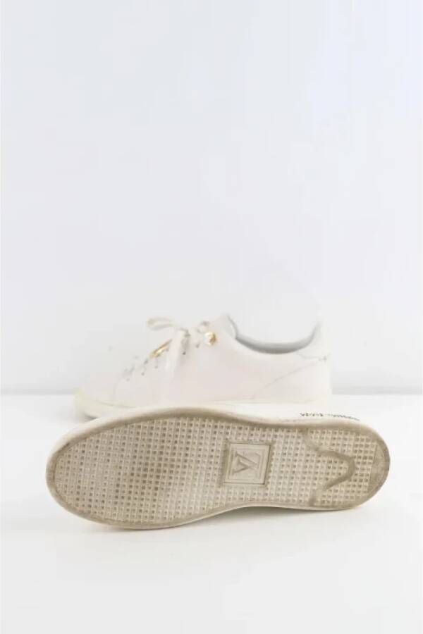 Louis Vuitton Vintage Pre-owned Leather sneakers White Dames