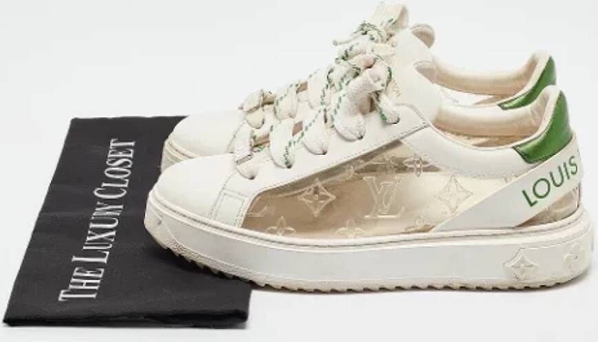 Louis Vuitton Vintage Pre-owned Leather sneakers White Dames