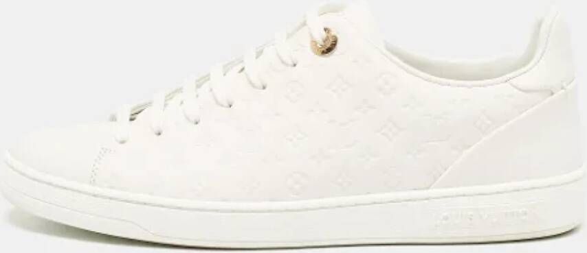 Louis Vuitton Vintage Pre-owned Leather sneakers White Dames