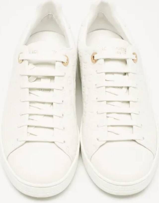 Louis Vuitton Vintage Pre-owned Leather sneakers White Dames