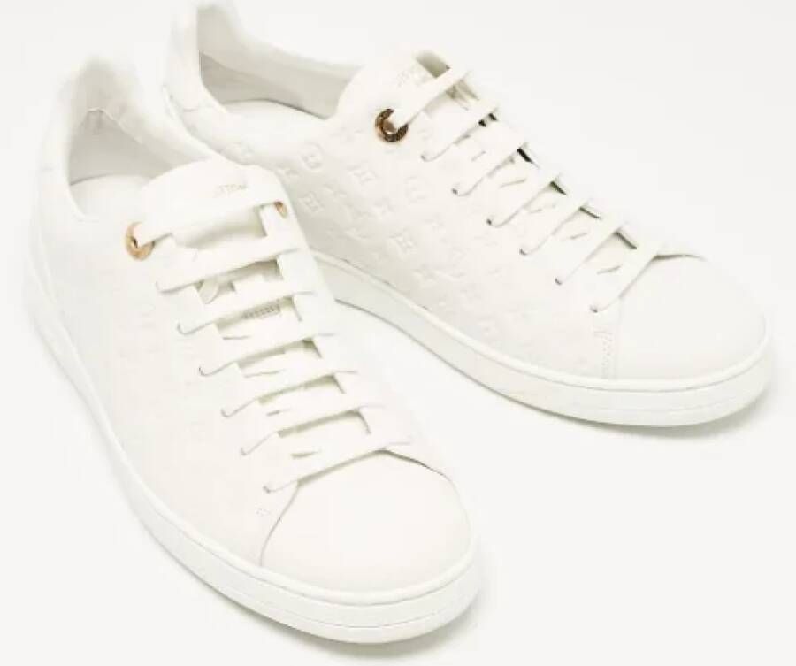 Louis Vuitton Vintage Pre-owned Leather sneakers White Dames