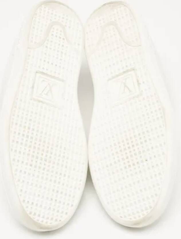 Louis Vuitton Vintage Pre-owned Leather sneakers White Dames