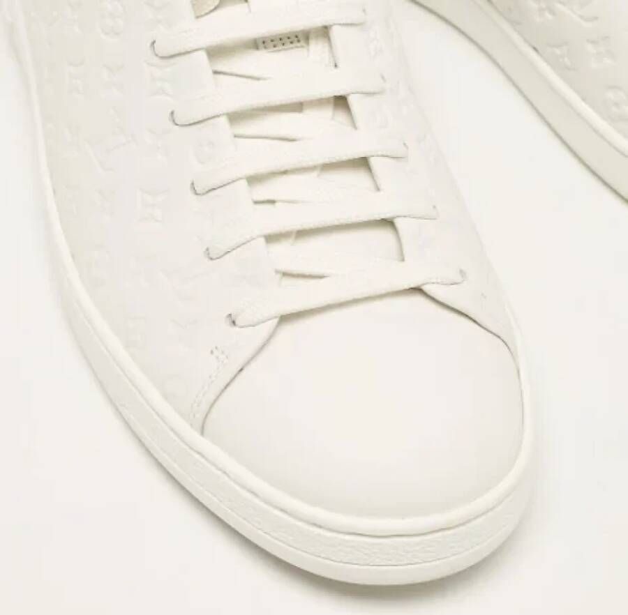 Louis Vuitton Vintage Pre-owned Leather sneakers White Dames