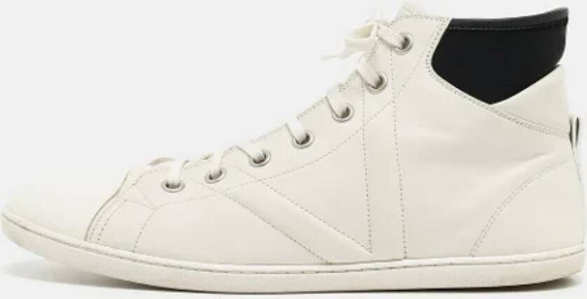 Louis Vuitton Vintage Pre-owned Leather sneakers White Heren