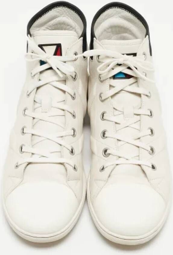 Louis Vuitton Vintage Pre-owned Leather sneakers White Heren