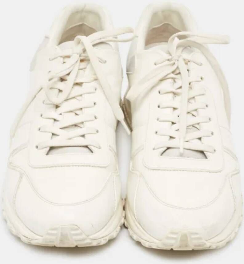 Louis Vuitton Vintage Pre-owned Leather sneakers White Heren