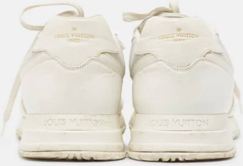 Louis Vuitton Vintage Pre-owned Leather sneakers White Heren