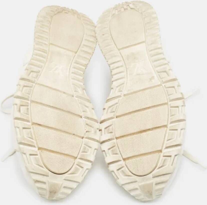 Louis Vuitton Vintage Pre-owned Leather sneakers White Heren