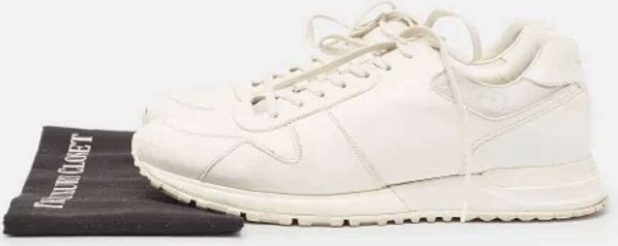 Louis Vuitton Vintage Pre-owned Leather sneakers White Heren