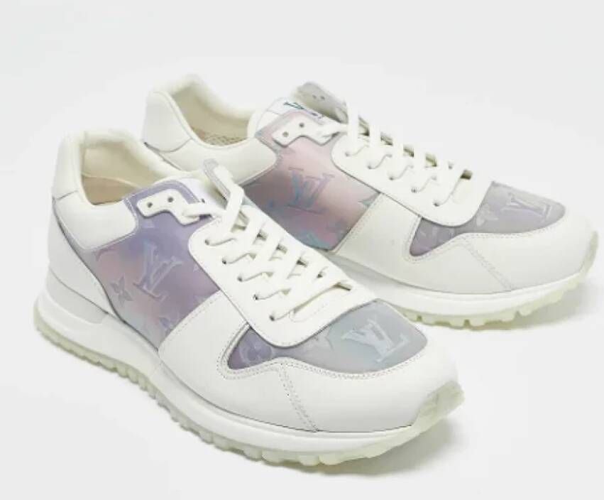 Louis Vuitton Vintage Pre-owned Leather sneakers White Heren