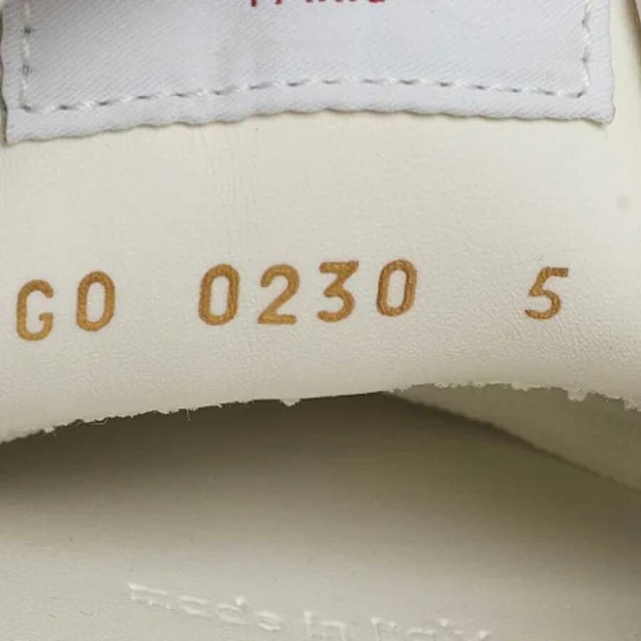 Louis Vuitton Vintage Pre-owned Leather sneakers White Heren