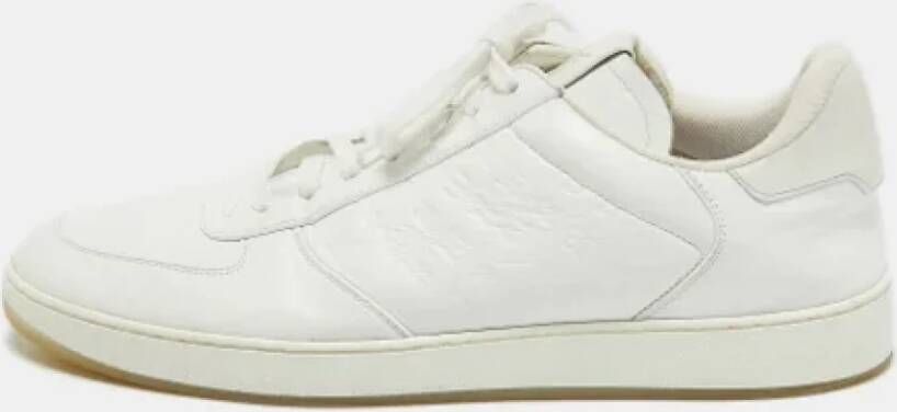 Louis Vuitton Vintage Pre-owned Leather sneakers White Heren