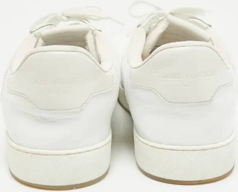 Louis Vuitton Vintage Pre-owned Leather sneakers White Heren