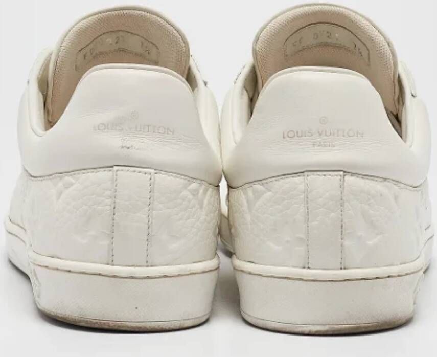 Louis Vuitton Vintage Pre-owned Leather sneakers White Heren