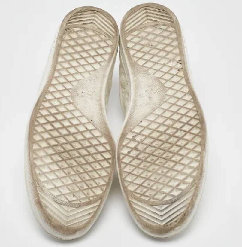Louis Vuitton Vintage Pre-owned Leather sneakers White Heren