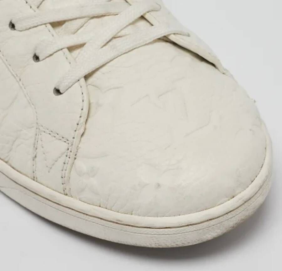 Louis Vuitton Vintage Pre-owned Leather sneakers White Heren
