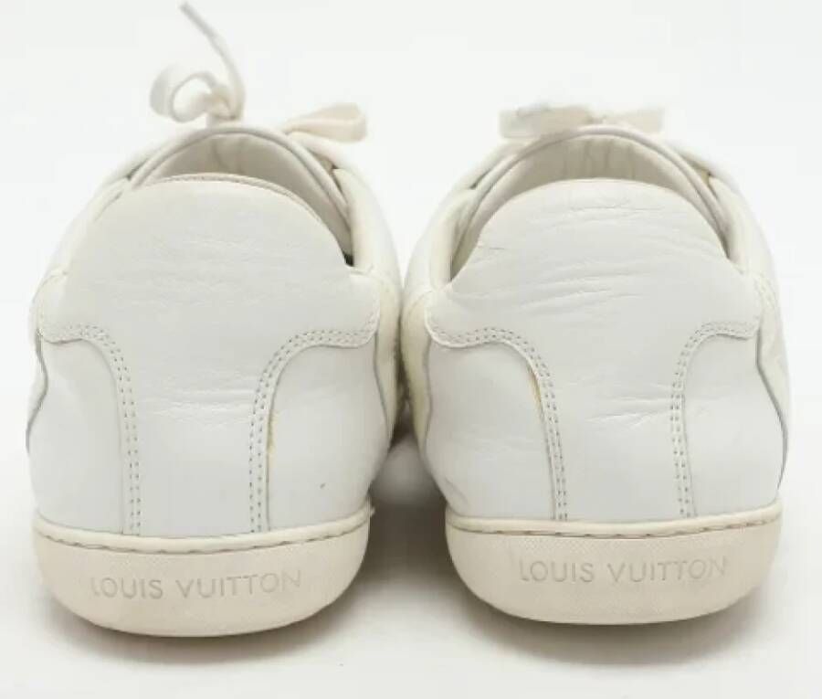 Louis Vuitton Vintage Pre-owned Leather sneakers White Heren
