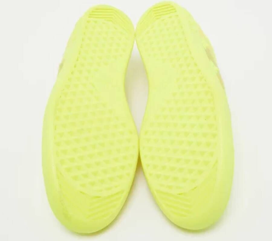 Louis Vuitton Vintage Pre-owned Leather sneakers Yellow Dames