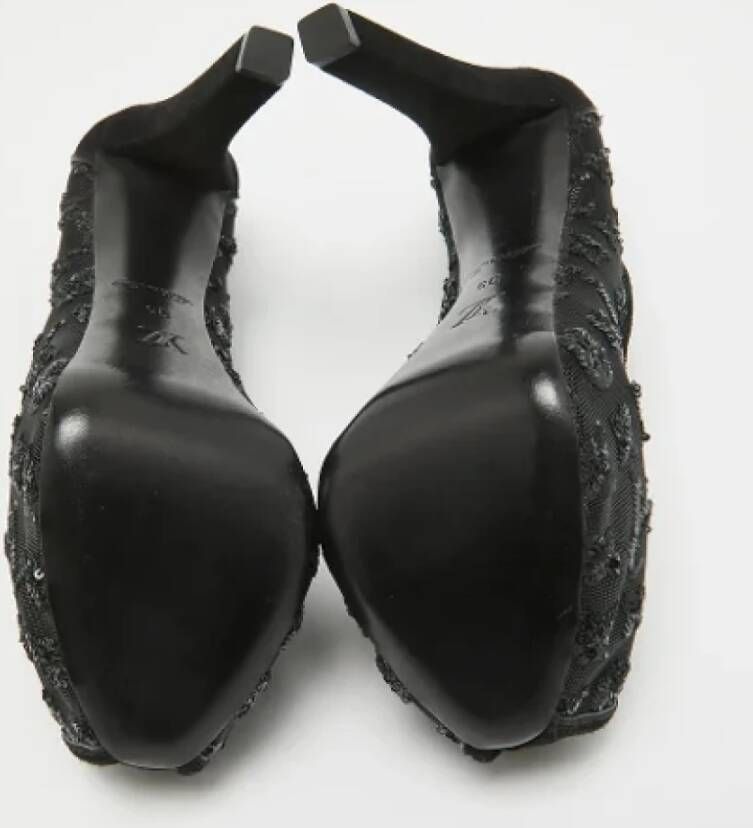 Louis Vuitton Vintage Pre-owned Mesh heels Black Dames