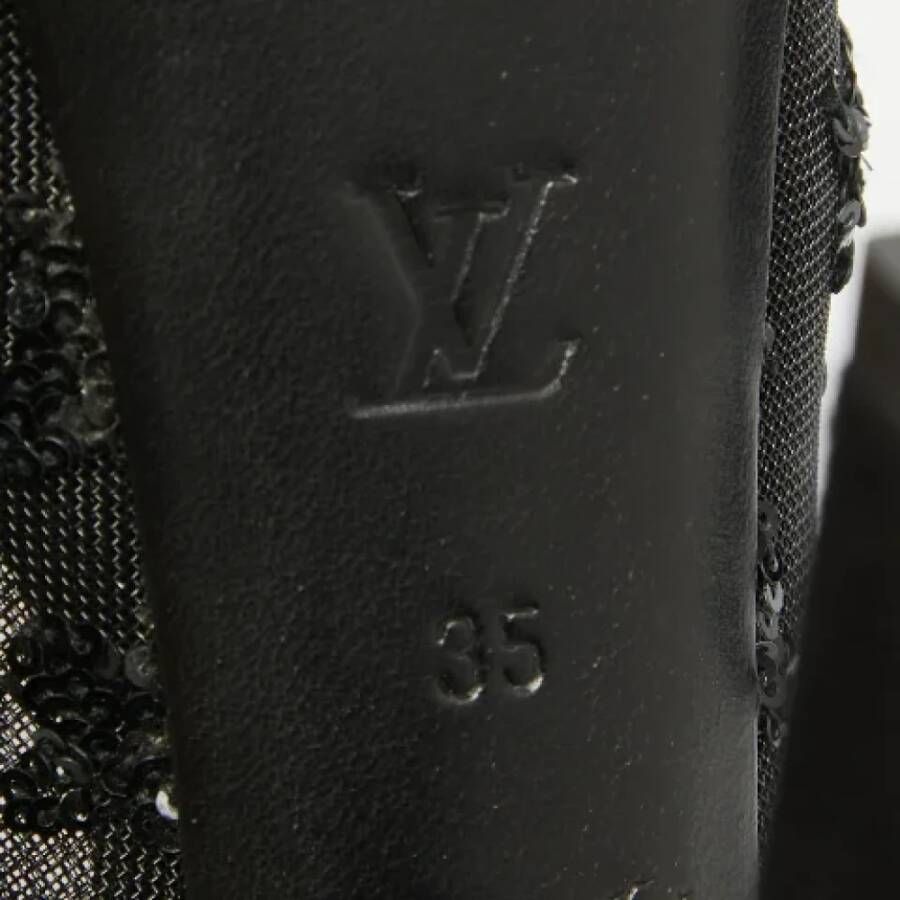 Louis Vuitton Vintage Pre-owned Mesh heels Black Dames
