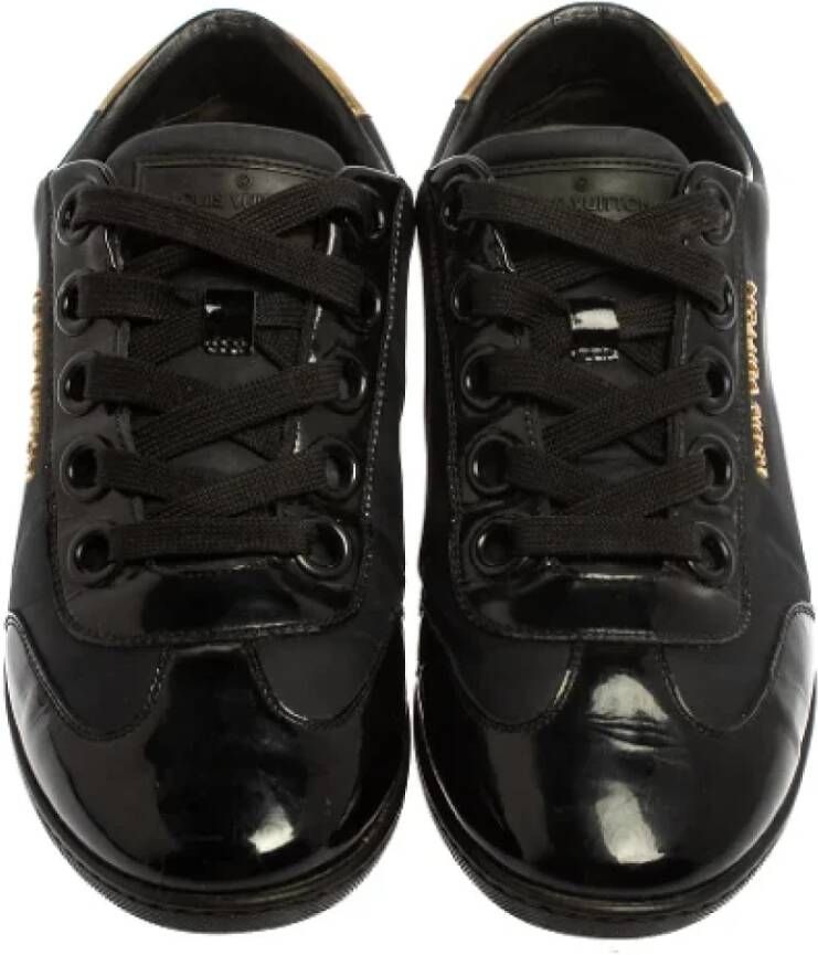 Louis Vuitton Vintage Pre-owned Nylon sneakers Black Dames