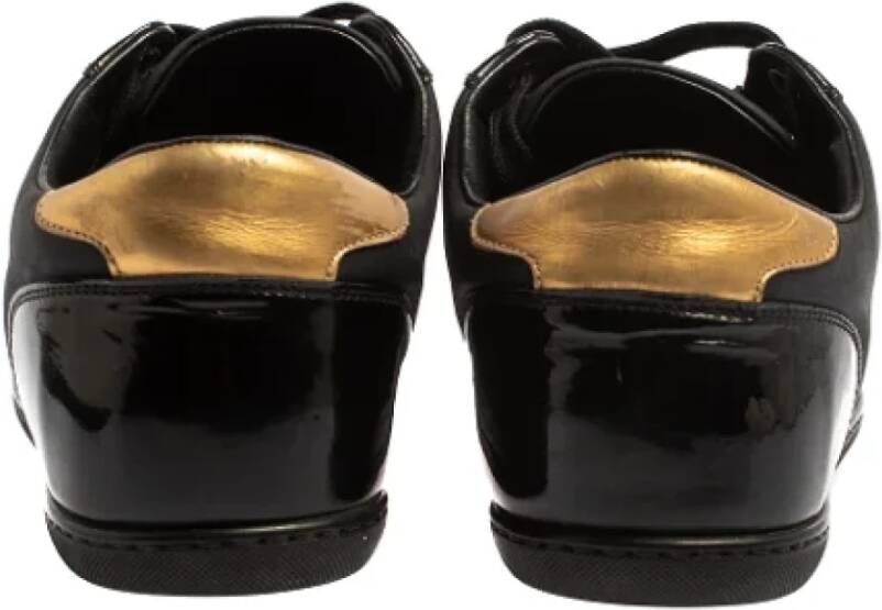 Louis Vuitton Vintage Pre-owned Nylon sneakers Black Dames