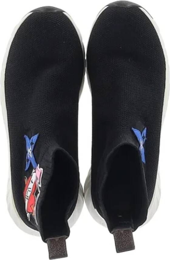 Louis Vuitton Vintage Pre-owned Polyester sneakers Black Dames