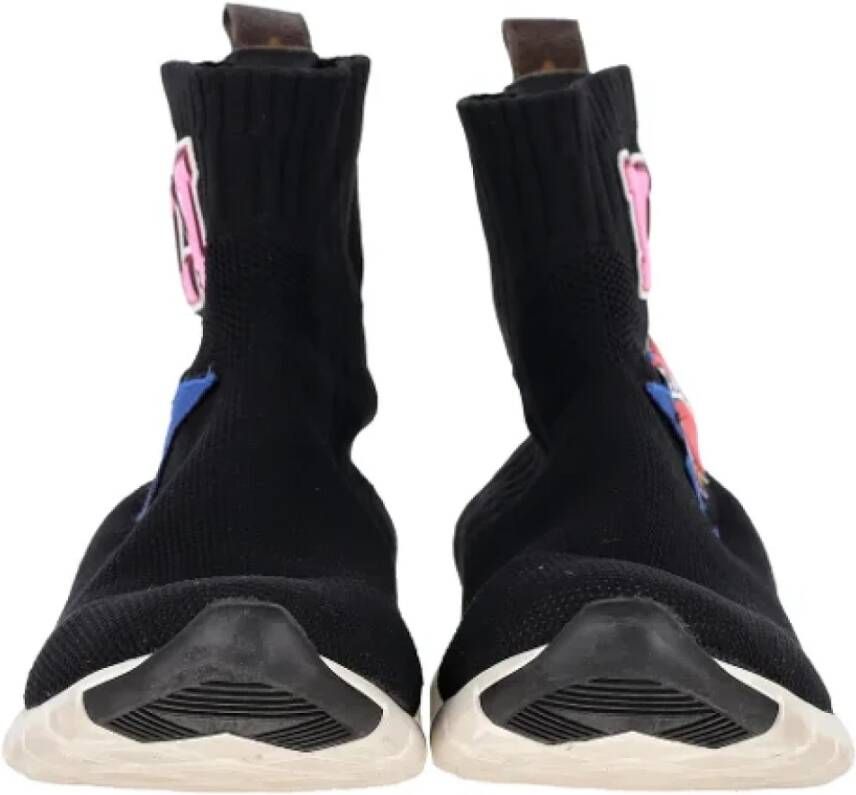 Louis Vuitton Vintage Pre-owned Polyester sneakers Black Dames