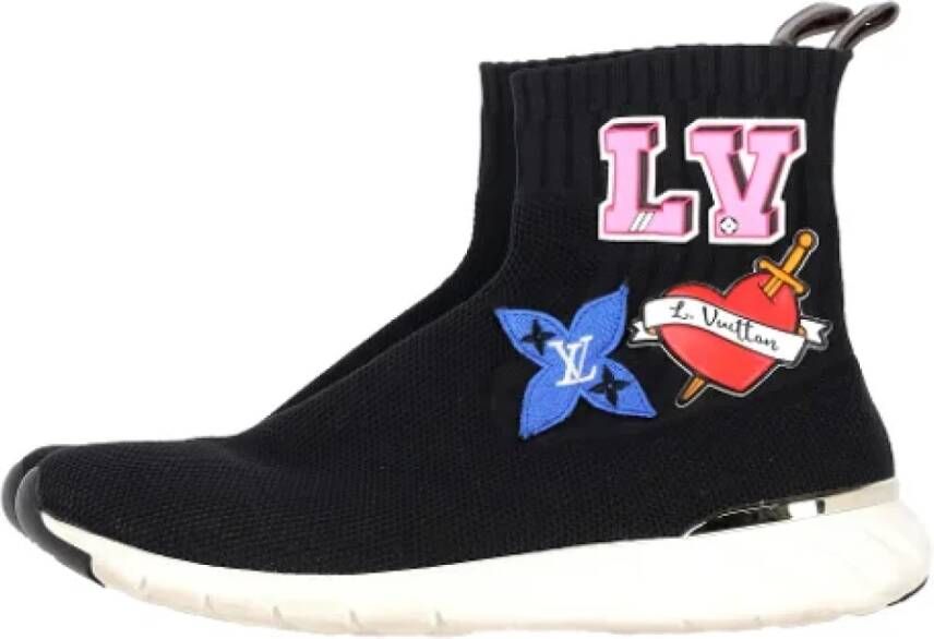 Louis Vuitton Vintage Pre-owned Polyester sneakers Black Dames