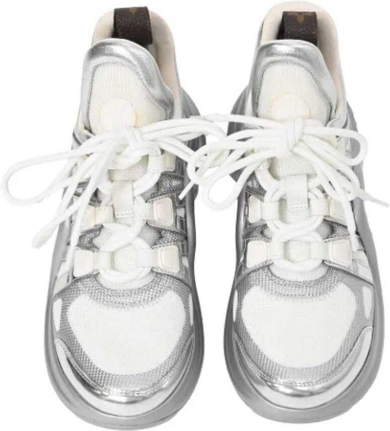Louis Vuitton Vintage Pre-owned Polyester sneakers Gray Dames
