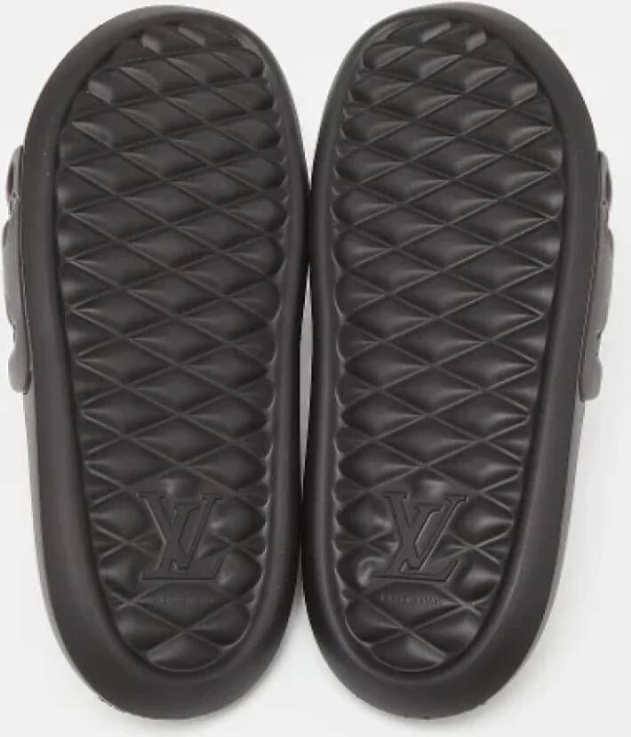 Louis Vuitton Vintage Pre-owned Rubber sandals Black Dames