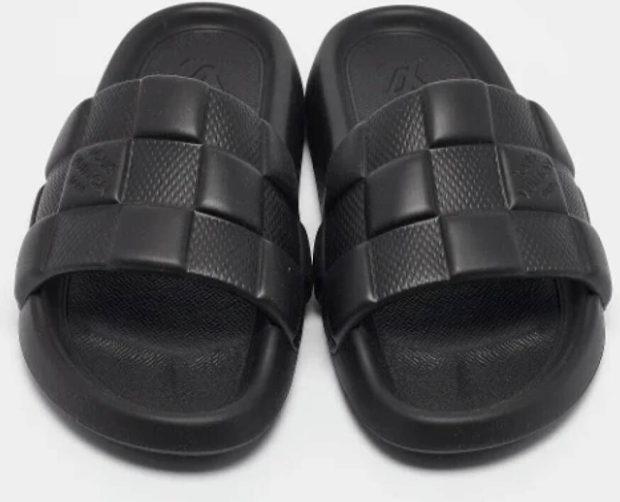 Louis Vuitton Vintage Pre-owned Rubber sandals Black Heren