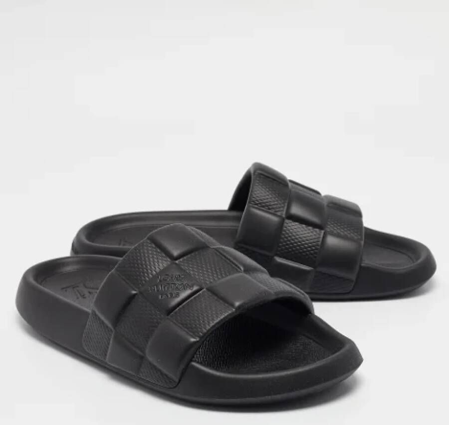 Louis Vuitton Vintage Pre-owned Rubber sandals Black Heren