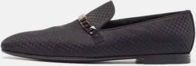 Louis Vuitton Vintage Pre-owned Satin flats Black Heren