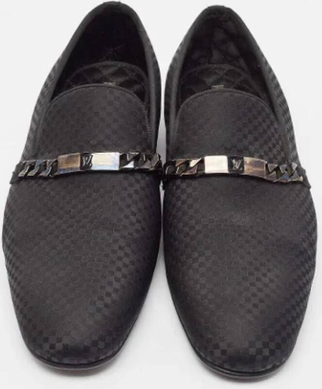 Louis Vuitton Vintage Pre-owned Satin flats Black Heren