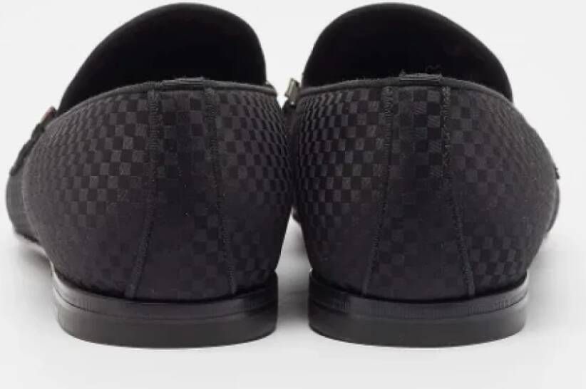 Louis Vuitton Vintage Pre-owned Satin flats Black Heren
