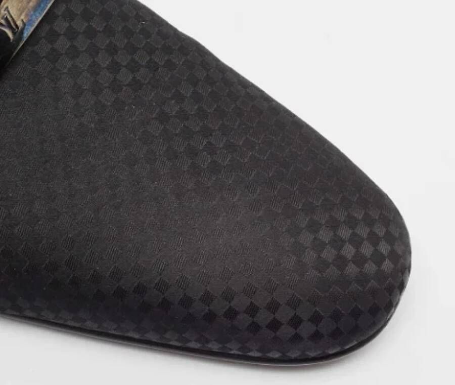 Louis Vuitton Vintage Pre-owned Satin flats Black Heren