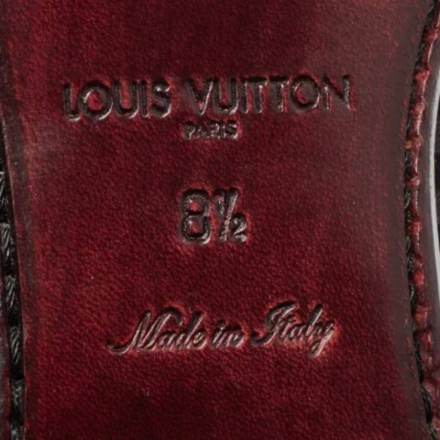 Louis Vuitton Vintage Pre-owned Satin flats Black Heren