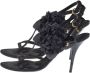 Louis Vuitton Vintage Pre-owned Satin sandals Black Dames - Thumbnail 3