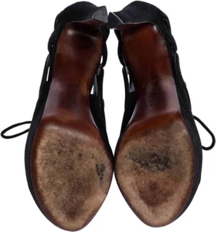 Louis Vuitton Vintage Pre-owned Suede boots Black Dames