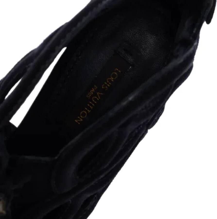Louis Vuitton Vintage Pre-owned Suede boots Black Dames