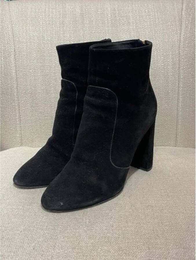 Louis Vuitton Vintage Pre-owned Suede boots Black Dames