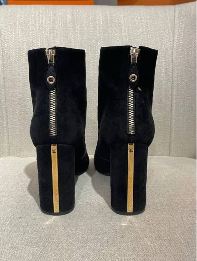 Louis Vuitton Vintage Pre-owned Suede boots Black Dames