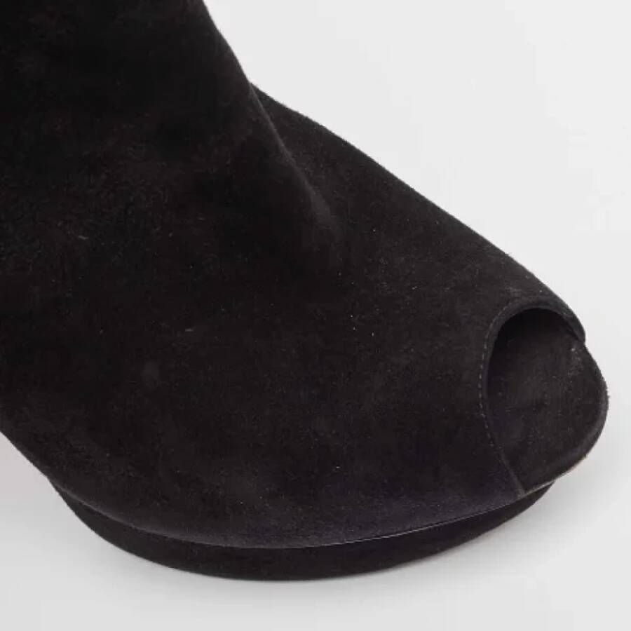 Louis Vuitton Vintage Pre-owned Suede boots Black Dames
