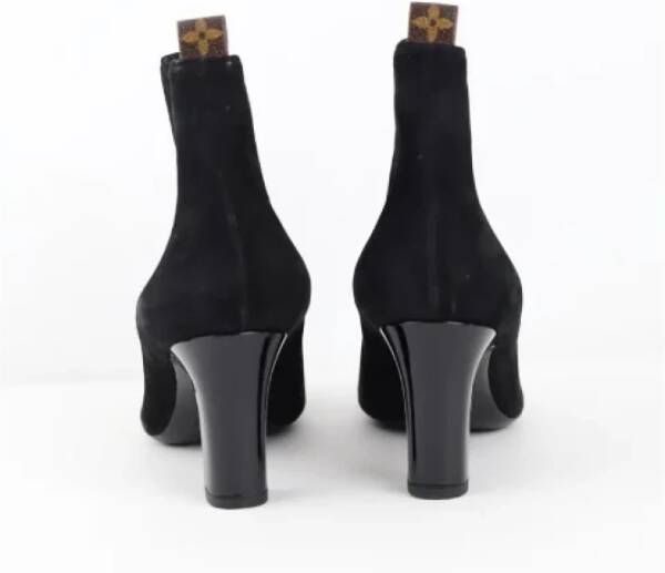 Louis Vuitton Vintage Pre-owned Suede boots Black Dames