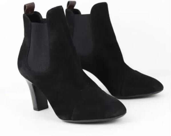 Louis Vuitton Vintage Pre-owned Suede boots Black Dames