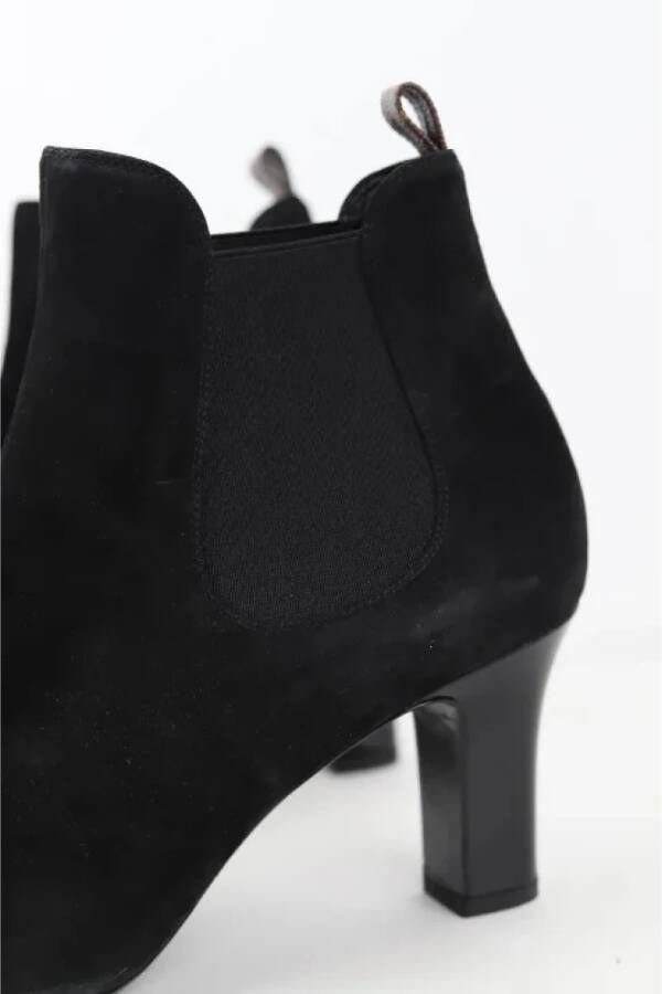 Louis Vuitton Vintage Pre-owned Suede boots Black Dames